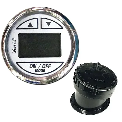 Faria 2&quot; Depth Sounder w/In-Hull Transducer - Chesapeake White -