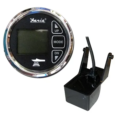 Faria 2&quot; Dual Depth Sounder w/Air &amp; Water Temp Transom Mount