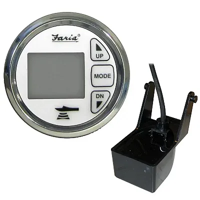Faria 2&quot; Dual Depth Sounder w/Air &amp; Water Temp Transom Mount