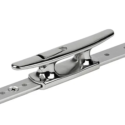 Schaefer Mid-Rail Chock/Cleat Stainless Steel - 1-1/4&quot;