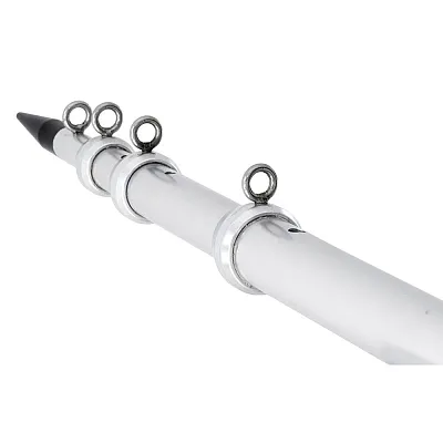 Tigress XD Telescoping Aluminum Outrigger Poles - 15&#39; - 1-1/8&quot; OD Silver
