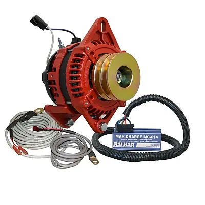 Balmar Alternator 3.15&quot; Dual Foot Saddle Dual V Pulley Regulator