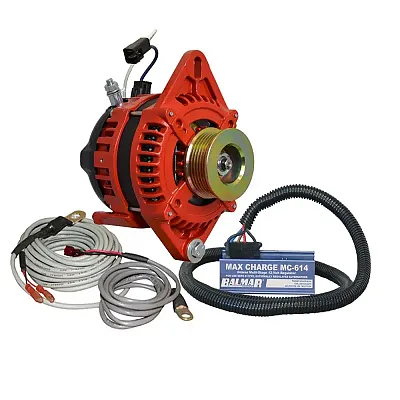 Balmar Alternator 1-2&quot; Single Foot K6 Serpentine Pulley Regulato