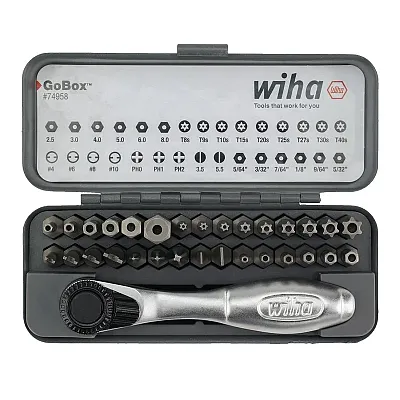 Wiha Gobox Security Bit Set With Mini Ratchet (32-Piece)