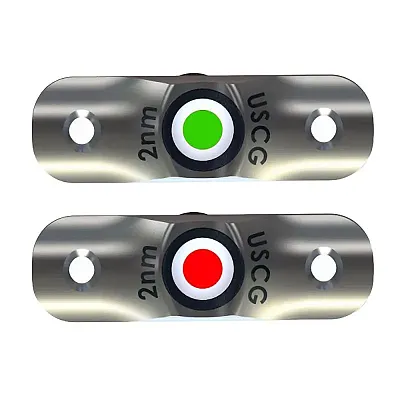 TACO Rub Rail Mounted LED Navigation Light Set - 2-1/2&quot;