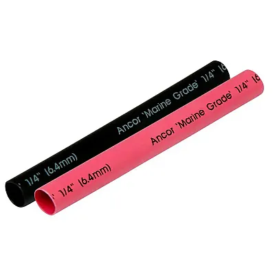 Ancor Heat Shrink Tubing 1/4&quot; x 3&quot; - Black &amp; Red Combo