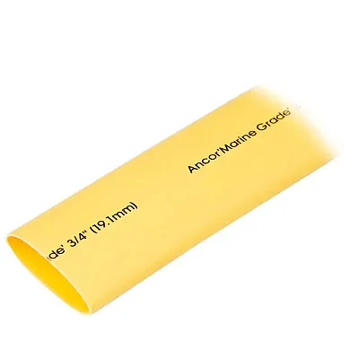Ancor Heat Shrink Tubing 3/4&quot; x 48&quot; - Yellow - 1 Piece