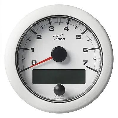 VDO 3-3/8&quot; (85mm) OceanLink NMEA 2000 Tach - 7000 RPM - White Di