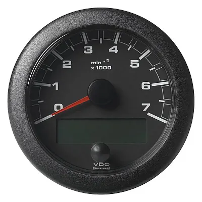 VDO 3-3/8&quot; (85mm) OceanLink NMEA 2000 Tach - 7000 RPM - Black Di
