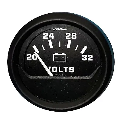 Faria 2&quot; Voltmeter (20-30V) - Euro Black