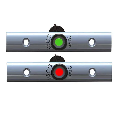 TACO Rub Rail Mounted LED Navigation Light Set - 4&quot; w/Deutsch Plug Port &amp; St