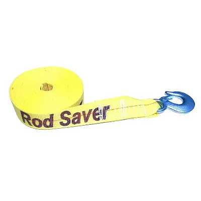 Rod Saver Heavy-Duty Winch Strap Replacement - Yellow - 2&quot; x 20&