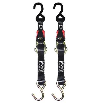 Rod Saver Rubber Ratchet Tie-Down - 1&quot; x 3&#39; - Pair