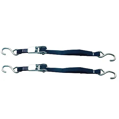 Rod Saver Stainless Steel Ratchet Tie-Down - 1" x 4' - Pair