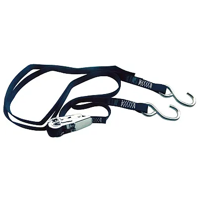 Rod Saver Stainless Steel Ratchet Gunwale Tie-Down - 1" x 13'