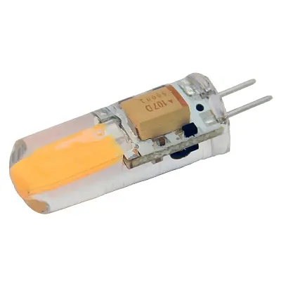 Lunasea Natural White G4 Bulb 2W 10-30VDC Bottom Pin Silicon Enc
