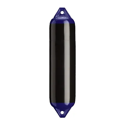 Polyform F-1 Twin Eye Fender 6&quot; x 24&quot; - Black