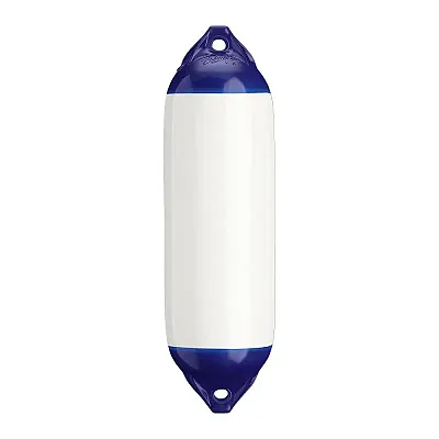 Polyform F-02 Twin Eye Fender 7.5&quot; x 26&quot; - White
