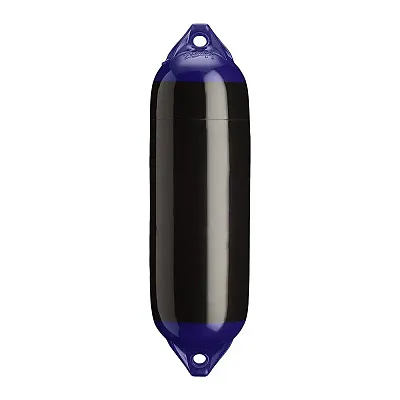 Polyform F-02 Twin Eye Fender 7.5&quot; x 26&quot; - Black