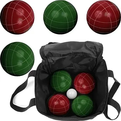 Trademark GamesT Full Size Premium Bocce Set with Easy Carry