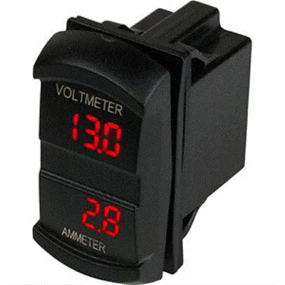 Sea-Dog Dual Volt/Amp Meter Rocker Style Switch