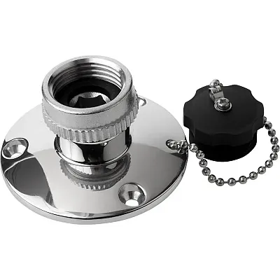 Sea-Dog Fresh Water Inlet - 316 Stainless Steel