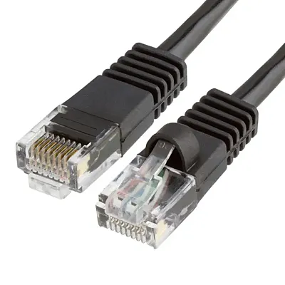 Cmple Rj45 Cat5 Cat5E Ethernet Lan Network Cable - 5 Ft Black 80