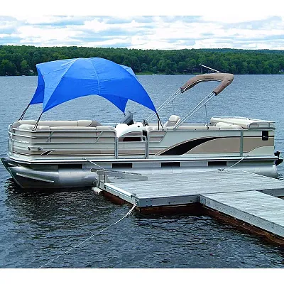 Taylor Made Pontoon Easy-Up Shade Top - Pacific Blue
