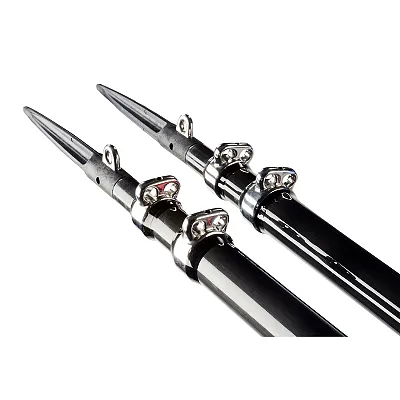 C.E. Smith Gen3 Center Rigger Pole - Black - 2-Section - 12&#39;