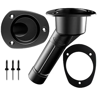 Mate Series Plastic Rod &amp; Cup Holder 30&deg; Closed w/Oval T