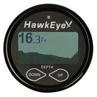 HawkEye DepthTrax 2BX In-Dash Digital Depth &amp; Temp Gauge - T