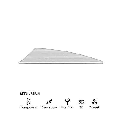 Tac Vanes Driver 2.25??? Vane - White (36 Pack)