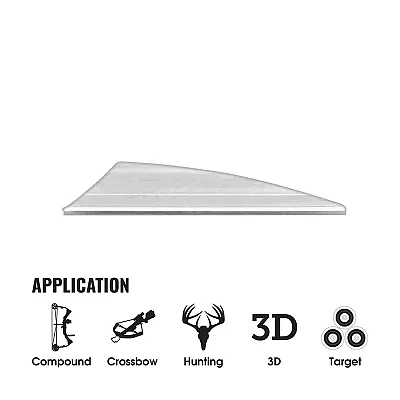 Tac Vanes Driver 2.25??? Vane White (100 Pack)