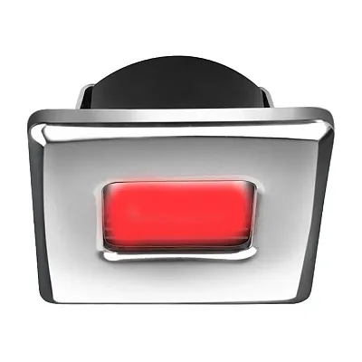 i2Systems Ember E1150Z Snap-In - Brushed Nickel - Square - Red L
