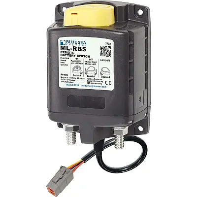 Blue Sea 7702100 ML Solenoid 24V 500A w/Manual Control &amp; Deu