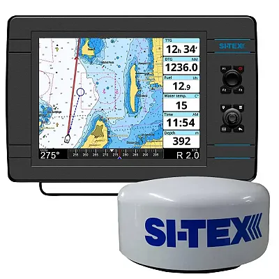 SI-TEX NavPro 1200F w/MDS-12 WiFi 24&quot; Hi-Res Digital Radome Rada