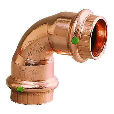 Viega ProPress 1/2" - 90&deg; Copper Elbow - Double Press Connec
