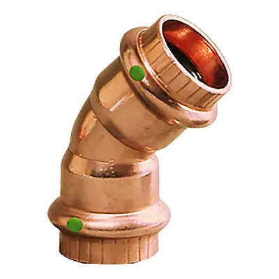 Viega ProPress 1-1/4" - 45&deg; Copper Elbow - Double Press Conn