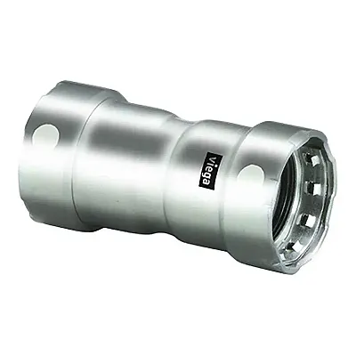 Viega MegaPress 1" Stainless Steel 304 Coupling w/Stop - Double 