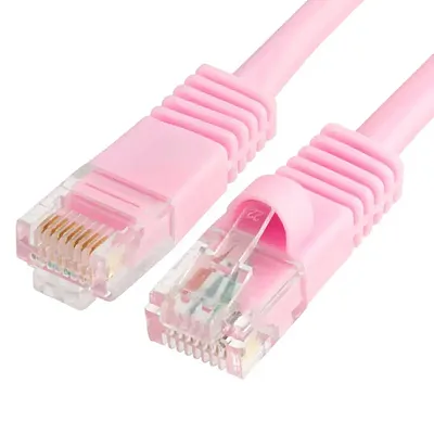 Cmple Rj45 Cat5 Cat5E Ethernet Lan Network Cable - 1.5 Ft Pink 8