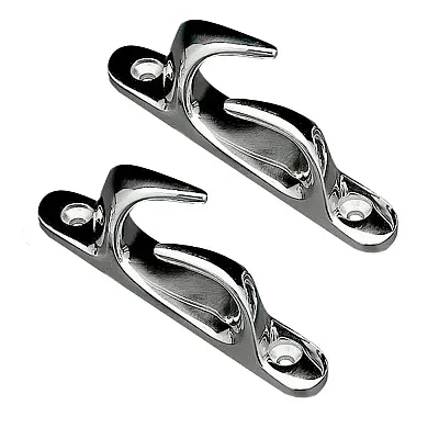 Whitecap Skene Bow Chock 4-1/2&quot; Pair - Chrome Plated Brass