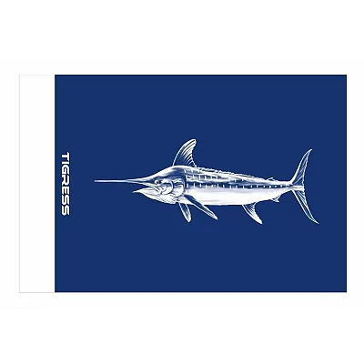 Tigress Blue Marlin Release Flag - 12&quot; x 18&quot;