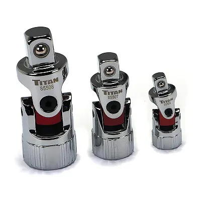 Titan Tools Auto Flex Universal Joint Socket Set (3-Piece)
