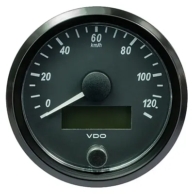 VDO SingleViu 80mm (3-1/8&quot;) Speedometer - 140MPH