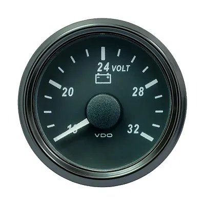VDO SingleViu 52mm (2-1/16&quot;) Voltmeter f/24V Systems - 32V
