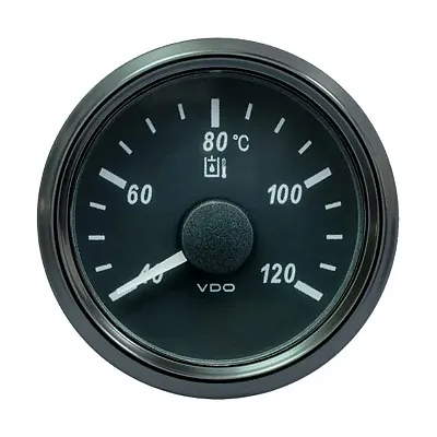 VDO SingleViu 52mm (2-1/16&quot;) Hydraulic Oil Temp. Gauge - 120&deg;C - 291-22 Ohm