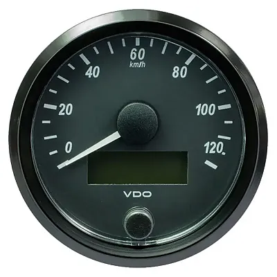 VDO SingleViu 80mm (3-1/8&quot;) Speedometer - 160 MPH