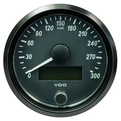 VDO SingleViu 80mm (3-1/8&quot;) Speedometer - 300 KM/H