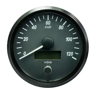 VDO SingleViu 100mm (4&quot;) Speedometer - 120 KM/H