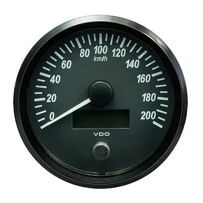 VDO SingleViu 100mm (4&quot;) Speedometer - 140 MPH